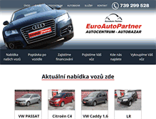 Tablet Screenshot of euroautopartner.cz